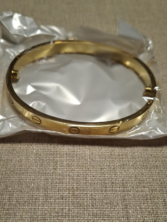 The Unbranded Brand Jewelry - New Gold Screw-Accent Bangle Bracelet - Women's Fashion Jewelry